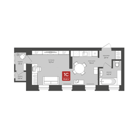 Квартира 30,6 м², студия - изображение 1