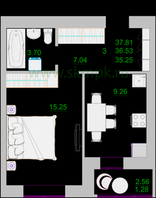 36,3 м², 1-комнатная квартира 5 350 000 ₽ - изображение 18