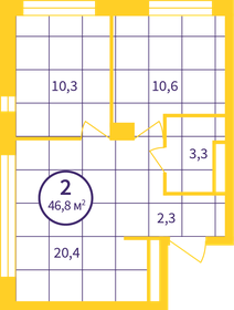 54 м², 2-комнатная квартира 5 800 000 ₽ - изображение 24