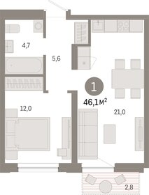 41,7 м², 2-комнатная квартира 7 180 000 ₽ - изображение 16