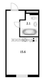 Квартира 17,7 м², студия - изображение 1