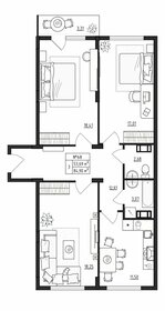 Квартира 84,9 м², 3-комнатная - изображение 1