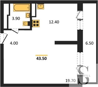 Квартира 43,5 м², 1-комнатная - изображение 1