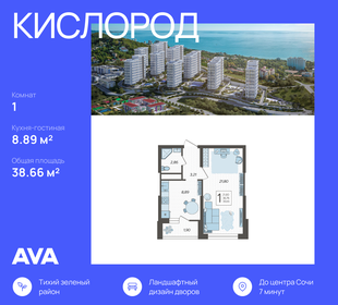 50 м², 1-комнатная квартира 17 000 000 ₽ - изображение 21