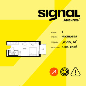 25 м², 1-комнатная квартира 8 299 999 ₽ - изображение 113