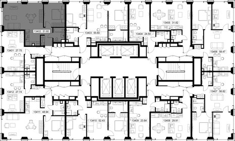 Квартира 51,6 м², 1-комнатная - изображение 2
