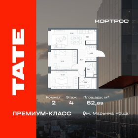 Квартира 62,9 м², 2-комнатная - изображение 1