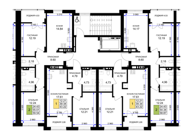 Квартира 43,2 м², 1-комнатная - изображение 2