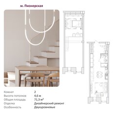 Квартира 71,3 м², 2-комнатные - изображение 2