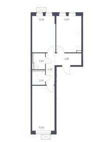 Квартира 57,4 м², 2-комнатная - изображение 1