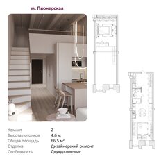 Квартира 66,5 м², 2-комнатные - изображение 2