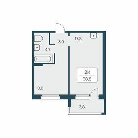 40,3 м², 1-комнатные апартаменты 15 350 000 ₽ - изображение 52