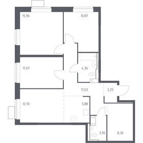 Квартира 86,4 м², 3-комнатная - изображение 1