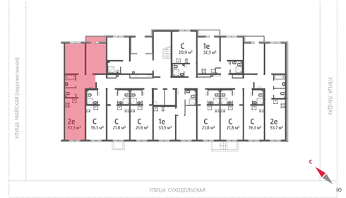 51,4 м², 2-комнатная квартира 5 857 132 ₽ - изображение 23