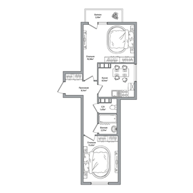 Квартира 48,2 м², 2-комнатная - изображение 4