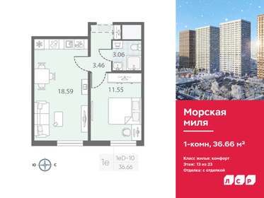 36,4 м², 1-комнатная квартира 8 650 000 ₽ - изображение 74