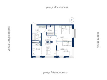 76 м², 2-комнатная квартира 14 000 000 ₽ - изображение 45