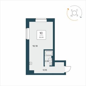 28 м², квартира-студия 3 890 000 ₽ - изображение 25