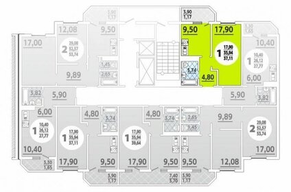 Квартира 38 м², 1-комнатная - изображение 5