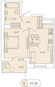 34,1 м², 1-комнатная квартира 7 812 000 ₽ - изображение 65