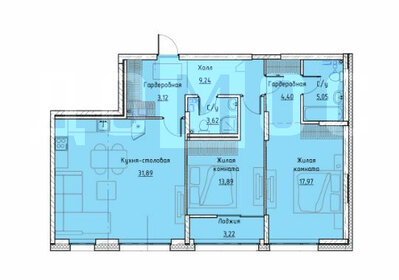 Квартира 90,8 м², 2-комнатная - изображение 1