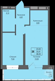 Квартира 38 м², 2-комнатная - изображение 1