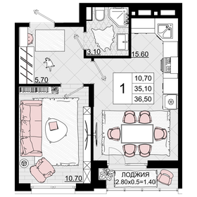 16 м², 1-комнатная квартира 2 700 000 ₽ - изображение 129