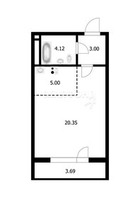 Квартира 33,6 м², студия - изображение 1