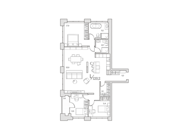 115,8 м², 3-комнатные апартаменты 30 350 000 ₽ - изображение 23