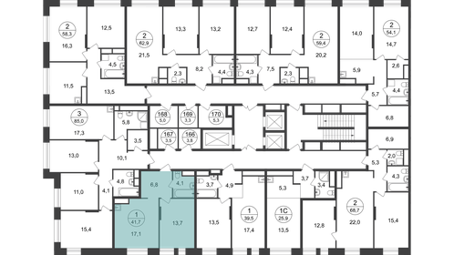 41,7 м², 1-комнатная квартира 11 771 707 ₽ - изображение 75