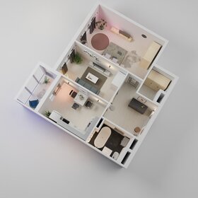 57 м², квартира-студия 9 832 500 ₽ - изображение 43