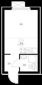 Квартира 20 м², студия - изображение 1