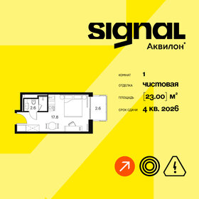 22,7 м², 1-комнатные апартаменты 8 576 118 ₽ - изображение 13