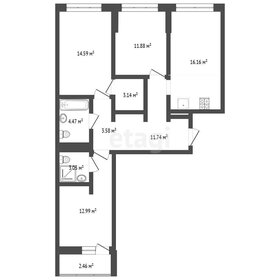 Квартира 83,9 м², 3-комнатная - изображение 1