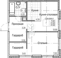 42 м², 1-комнатная квартира 18 750 000 ₽ - изображение 19