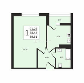 37,2 м², 1-комнатная квартира 5 600 000 ₽ - изображение 42