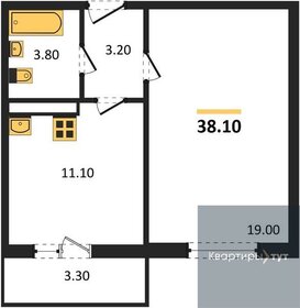 Квартира 38,1 м², 1-комнатная - изображение 1