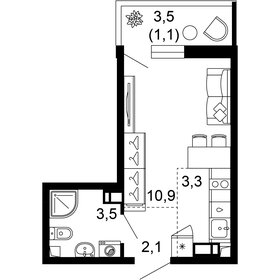 26 м², 1-комнатные апартаменты 5 150 000 ₽ - изображение 123