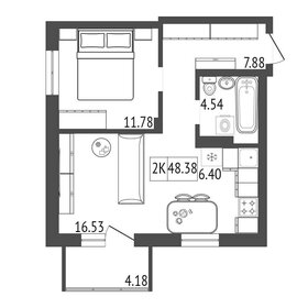 41,6 м², 2-комнатные апартаменты 4 750 000 ₽ - изображение 47