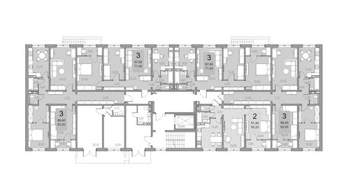 80,9 м², 2-комнатная квартира 7 360 000 ₽ - изображение 3