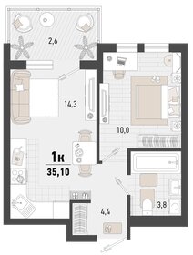 35,1 м², 1-комнатная квартира 9 126 000 ₽ - изображение 10