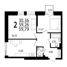 82,5 м², 2-комнатная квартира 17 800 000 ₽ - изображение 49