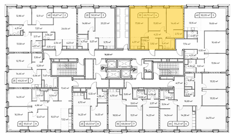 69,2 м², 2-комнатная квартира 52 000 000 ₽ - изображение 99