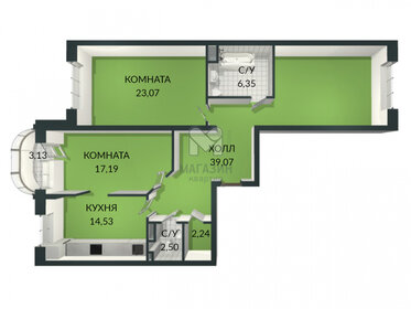 Квартира 105 м², 3-комнатная - изображение 1