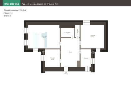 Квартира 110,2 м², 4-комнатная - изображение 1