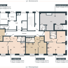 Квартира 53,7 м², 1-комнатная - изображение 4