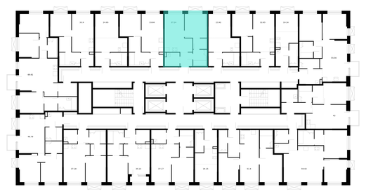 43 м², 1-комнатная квартира 6 500 000 ₽ - изображение 76