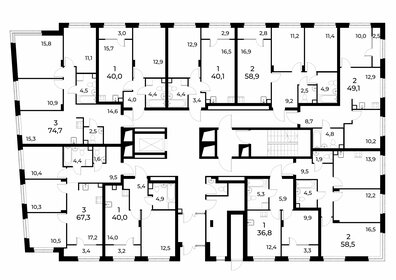 80 м², 3-комнатная квартира 7 100 000 ₽ - изображение 134