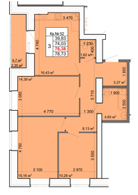 131 м², 4-комнатная квартира 9 500 000 ₽ - изображение 81