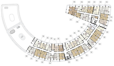 47,1 м², 2-комнатные апартаменты 113 040 000 ₽ - изображение 19